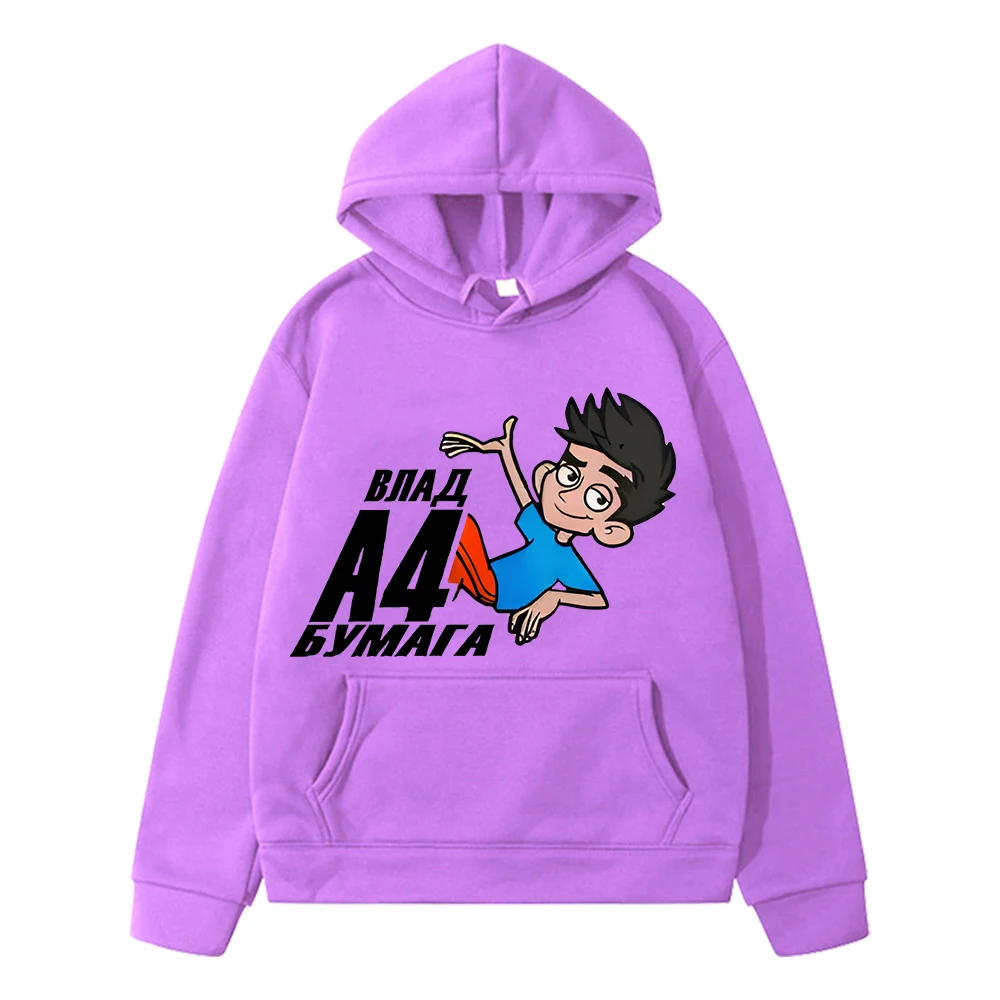 Влад a4 Бумага kids anime hoodie Autumn Fleece Sweatshirt y2k sudadera pullover Casual Merch A4 Jacket Hoodies boy girls clothes