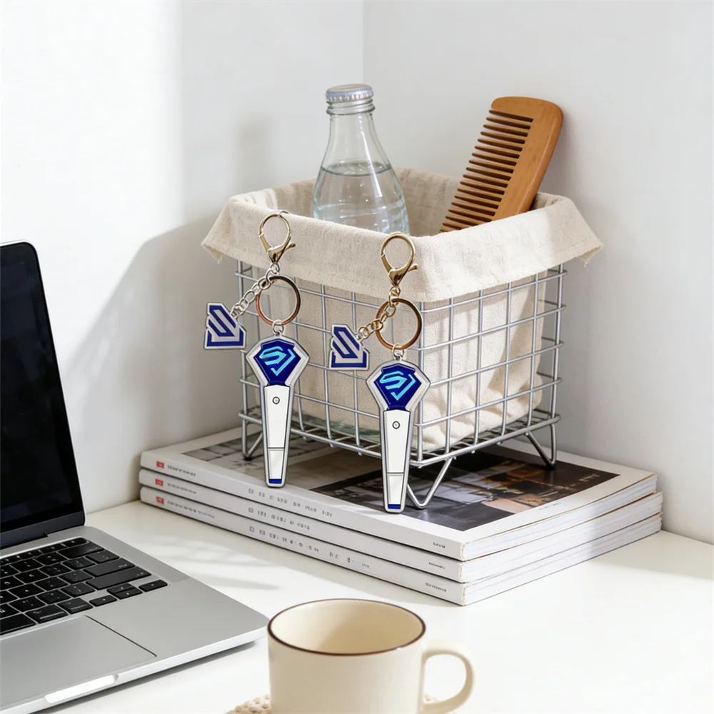Llavero Acrílico de Super Junior, Colgante de Lightstick SUJU MINI, DONGHAE HEECHUL KYUHYUN LEETEUK, Regalo para Fans de SJ