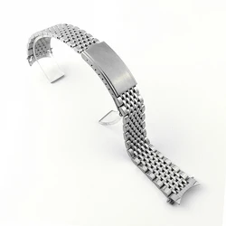 watchbands For Fit Omega New 18mm 19mm 20mm Bead of Rice Solid Stainless Steel Watch Strap Bracelet