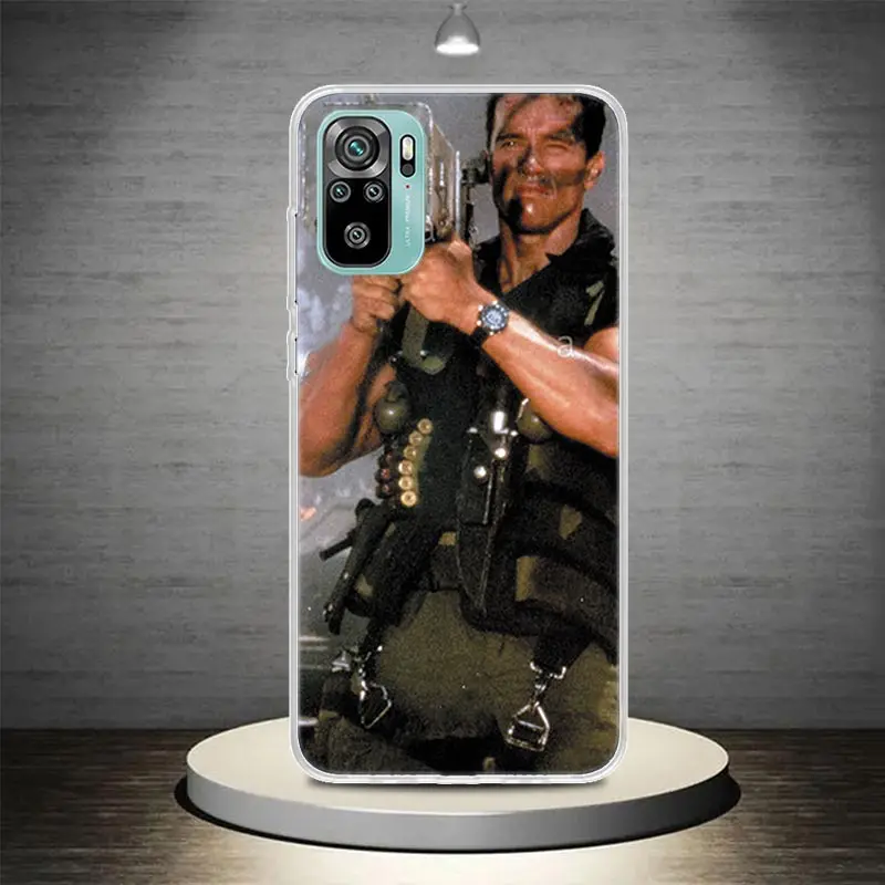 Custodia per telefono Terminator Schwarzenegger Coque per Xiaomi Redmi Note 12 11 11S 11T 11E 10 10S 9 9S 9T 8 8T 8 Pro Plus Global