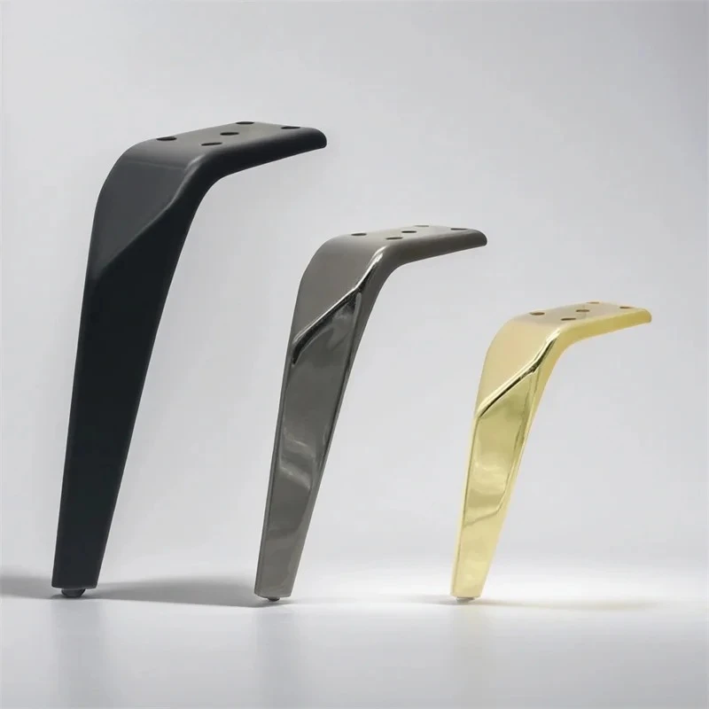 4PCS 15/18cm Metal Sofa Legs, Furniture Feet for Bed Dresser TV Stand Coffee Table, Heavy Duty