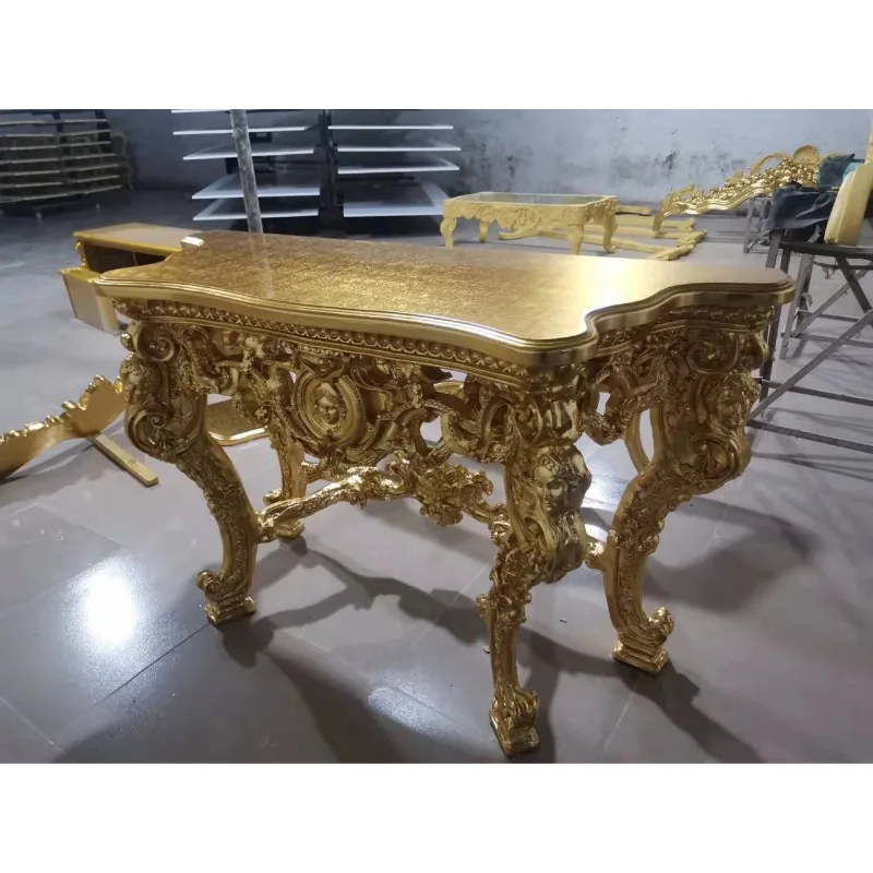 Manufacturer wholesale angel carved entrance hotel lobby decoration table, living room aisle table