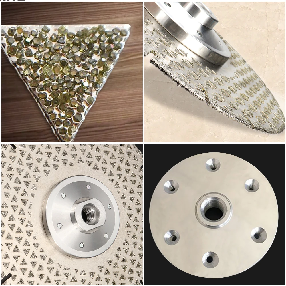 M14 Electroplated Diamond Cutting Grinding Disc Flange Saw Blade for Granite Marble Ceramic  1Pc 115/180/230mm