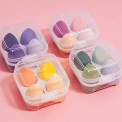 4/8-Piece Soft Makeup Sponge Set - Beauty Egg & Powder Puff for Foundation, Cosmetic Blending & Everyday Makeup
