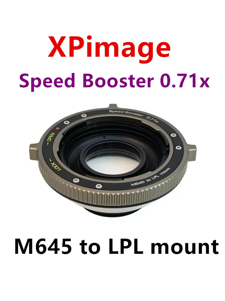 

XPimage Speed Booster 0.71x адаптер для блокировки фокусный редуктор, вставьте объектив Mamiya 645 в ARRI LPL mount Camera For mini LF ALEXA S35