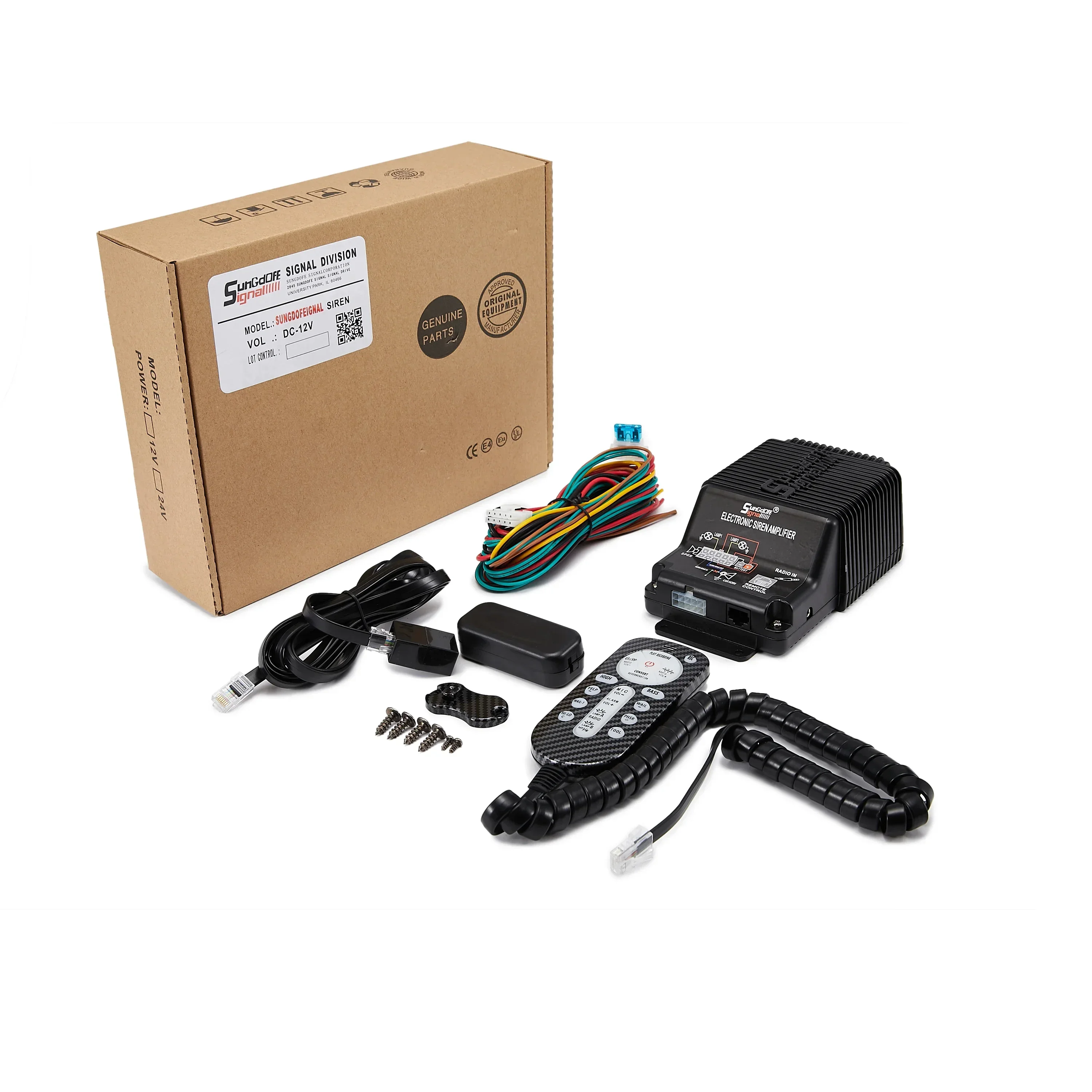 SDF-220-R39EN Wired car controle sirene 200w ambulance siren alarm emergency vehicle electronical speaker
