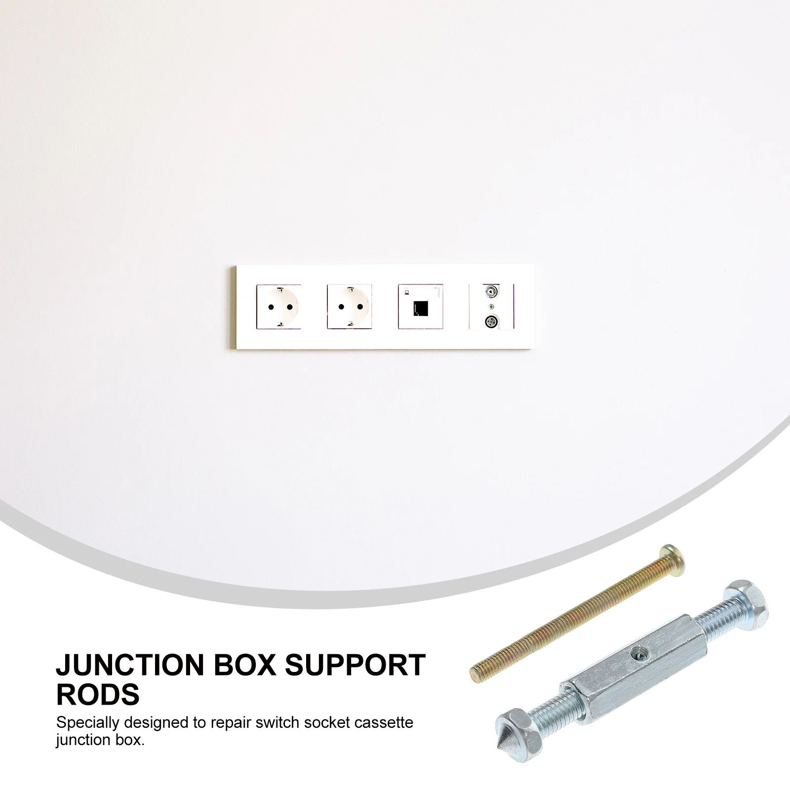 

21 Pcs Switch Socket Repairer Cassette Junction Box Screws Support Rod Metal Device