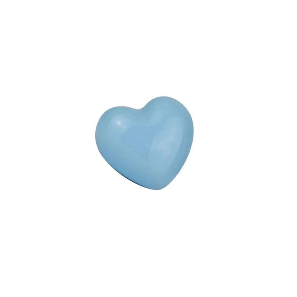 Heart Shape Ceramic Drawer Bin Handle Decorative Pull Knob Furniture Button for Kitchen Cabinets