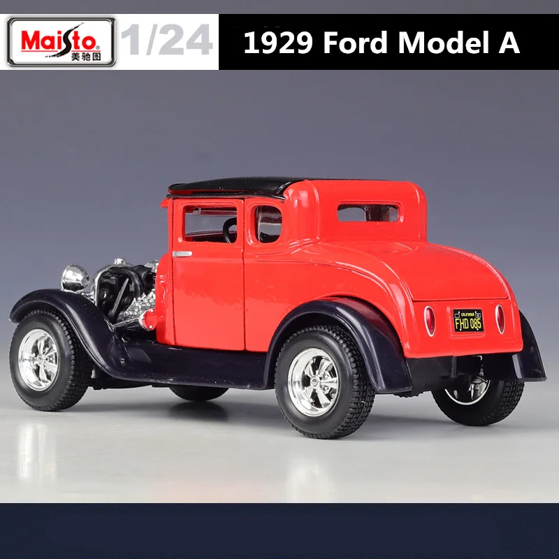 Maisto 1:24 1929 Ford Model A Alloy Classic Car Model Diecast Metal Toy Sports Car Vehicle Model Simulation Collection Kids Gift