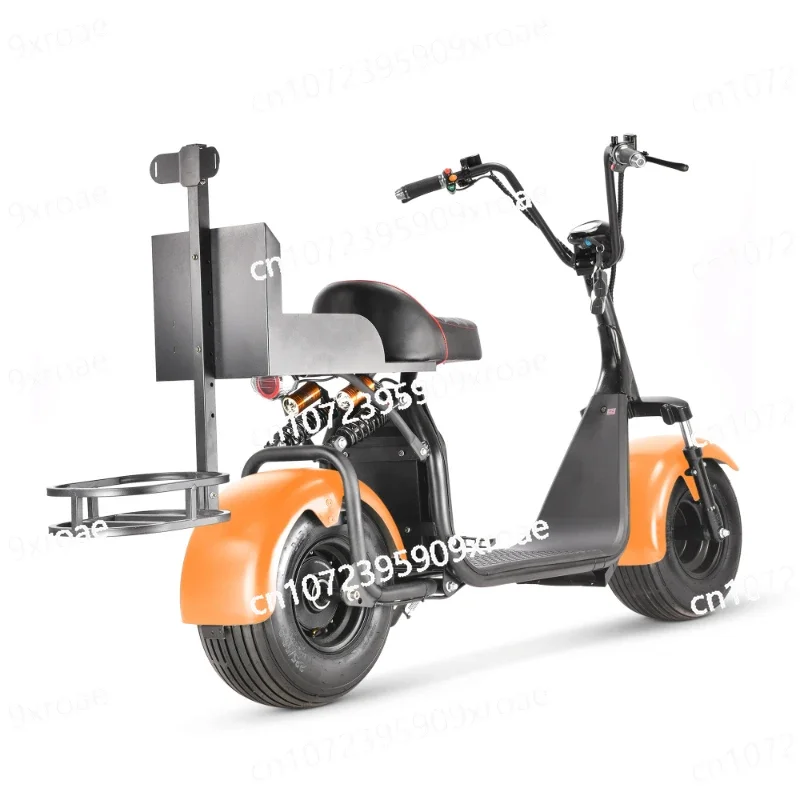 Electric Golf Scooter with Fat Tire, E-bike Golf Rack, Scooters and Bikes, Warehouse 2000W, 2 Seat