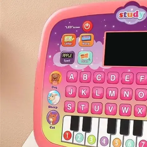 Macchina multifunzionale per l'apprendimento parlante dell'inglese con schermo, grande giocattolo educativo per neonati e neonati