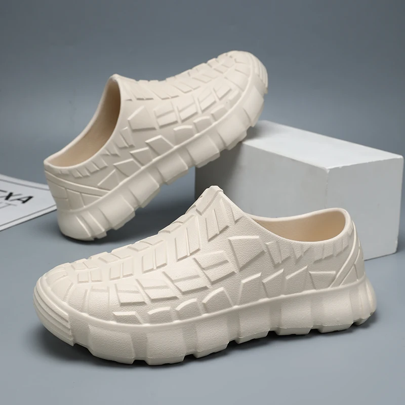 

Lightweight and Comfortable Chef Shoes for Men and Women, Waterproof, Non-Slip, Oil-Proof, Labor Protection Shoes, Kitchen Work Shoes, Sandals