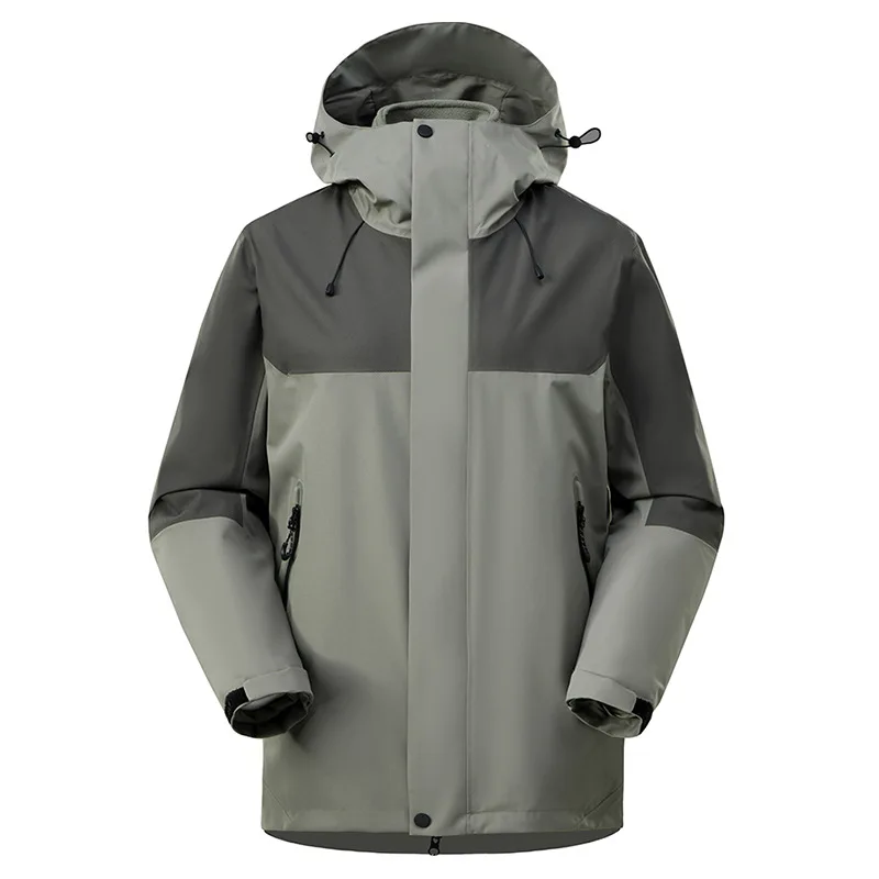 

2025 Новая ветрозащитная и пыленепроницаемая съемная бесшовная куртка для пар из двух частей, дышащая и теплая уличная куртка «три в одном»