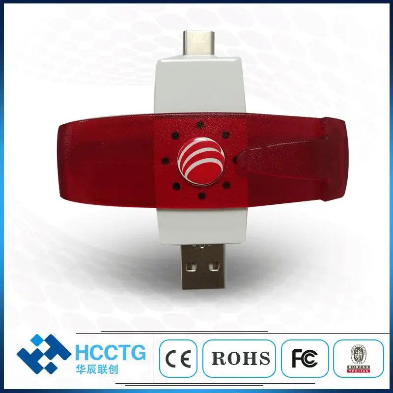 Imagem -02 - Usb Token Nfc Leitor de Cartão Inteligente sem Contato Moblie Dcr37