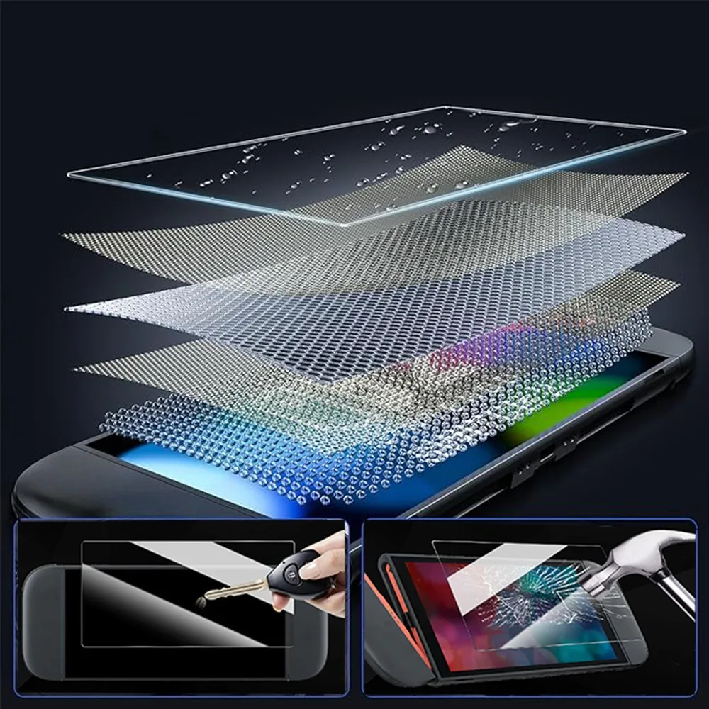 1-3 Pack for Nintendo Switch 2 Easy Installation Tempered Glass Screen Protector Game Console Protectors HD Anti-Scratch Films