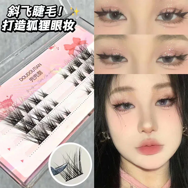 

Manga False Lashes Cluster Cos Eyelash Eye Extension Artificial Mink False Eyelashes Little Devil Segmented Wispy Makeup Eyelash