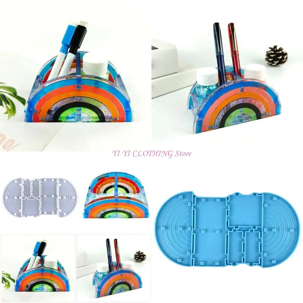 

N5KF Уникальное творчество с держателем Rainbow Pen Прочный инструмент силиконовой плесени должен иметь аксессуар для искусства