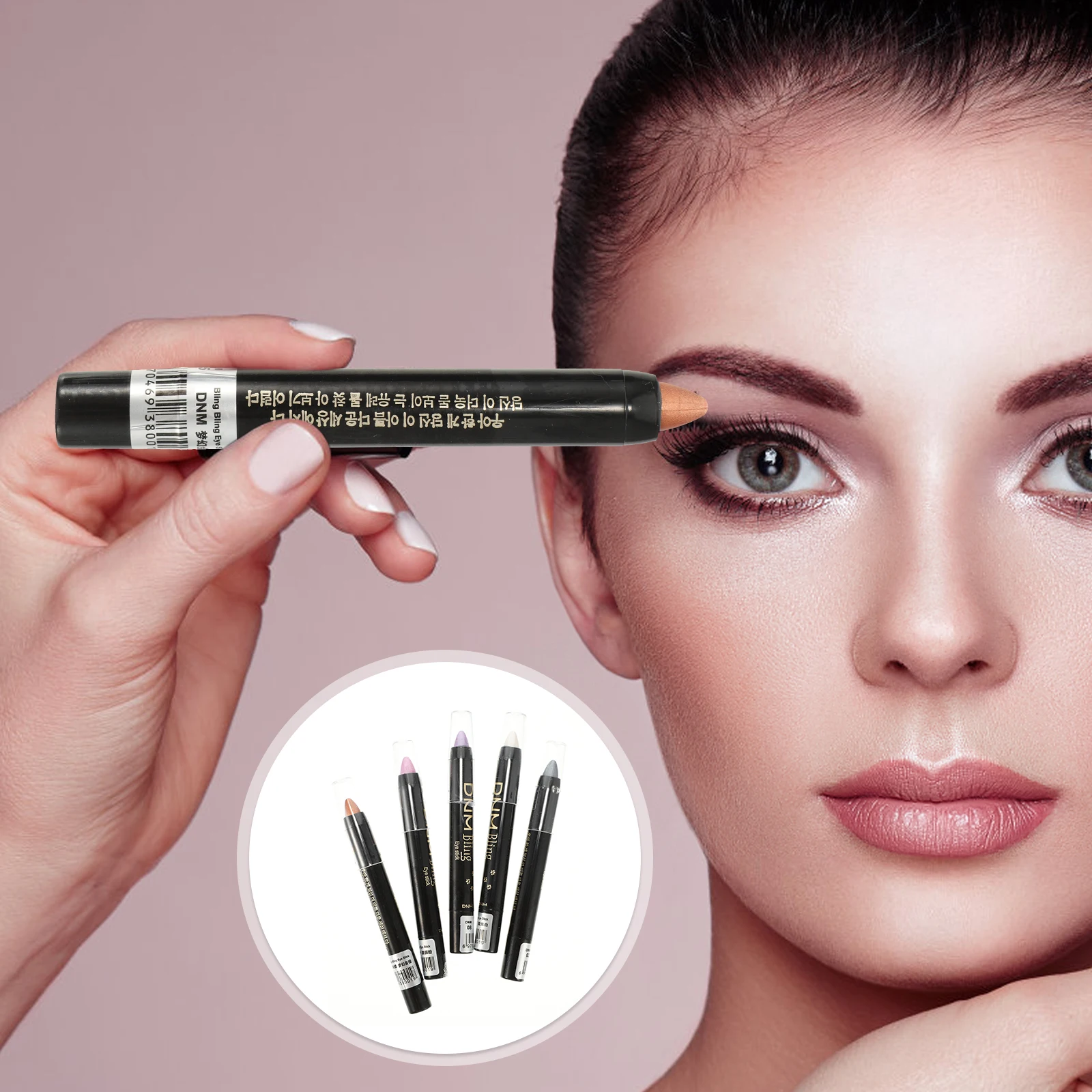 

5Pcs Shimmer Eyeshadow Pens Colorful Eye Shadow Sticks Natural Makeup Tools For Beginners And Experts
