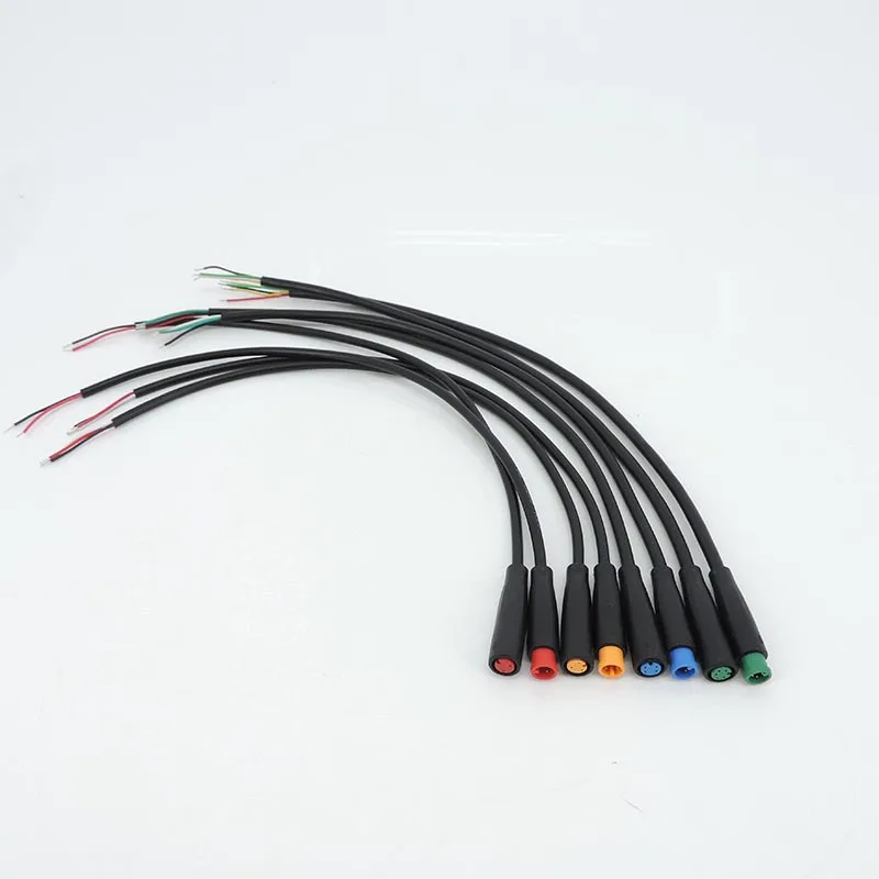 M6 2 3 4 5 6 Pin Julet Electric Butt Plug Connector Wiring Line Scooter Brake Cable Pluger Signal Sensor W28
