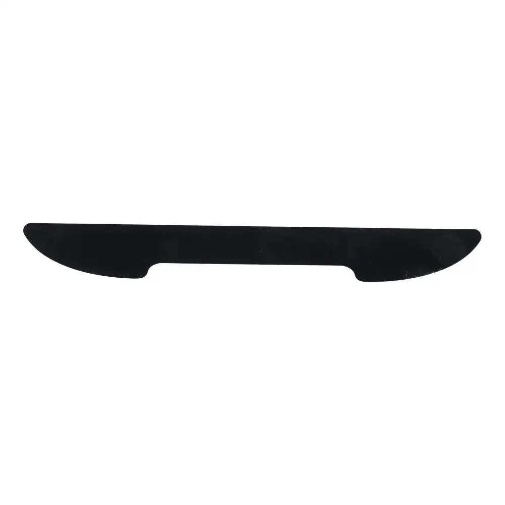 4pcs Black Car Door Edge Guards 14.5*1.8cm Carbon Fiber Anti Door Slam Protective Sticker Film