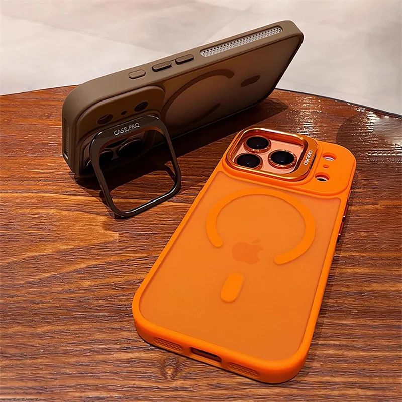 حافظة ملونة رسمية لهاتف آيفون 17 برو ماكس حافظة Air 16 15 14 13 12 11 Pro Max لهاتف Magsafe حامل شحن لاسلكي غطاء للعدسات