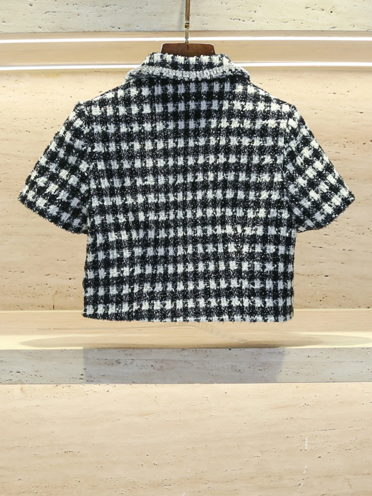 Cappotto cardigan aperto con colletto scozzese invernale e set gonna divisa Completo Faion da donna 25-35 anni adatto