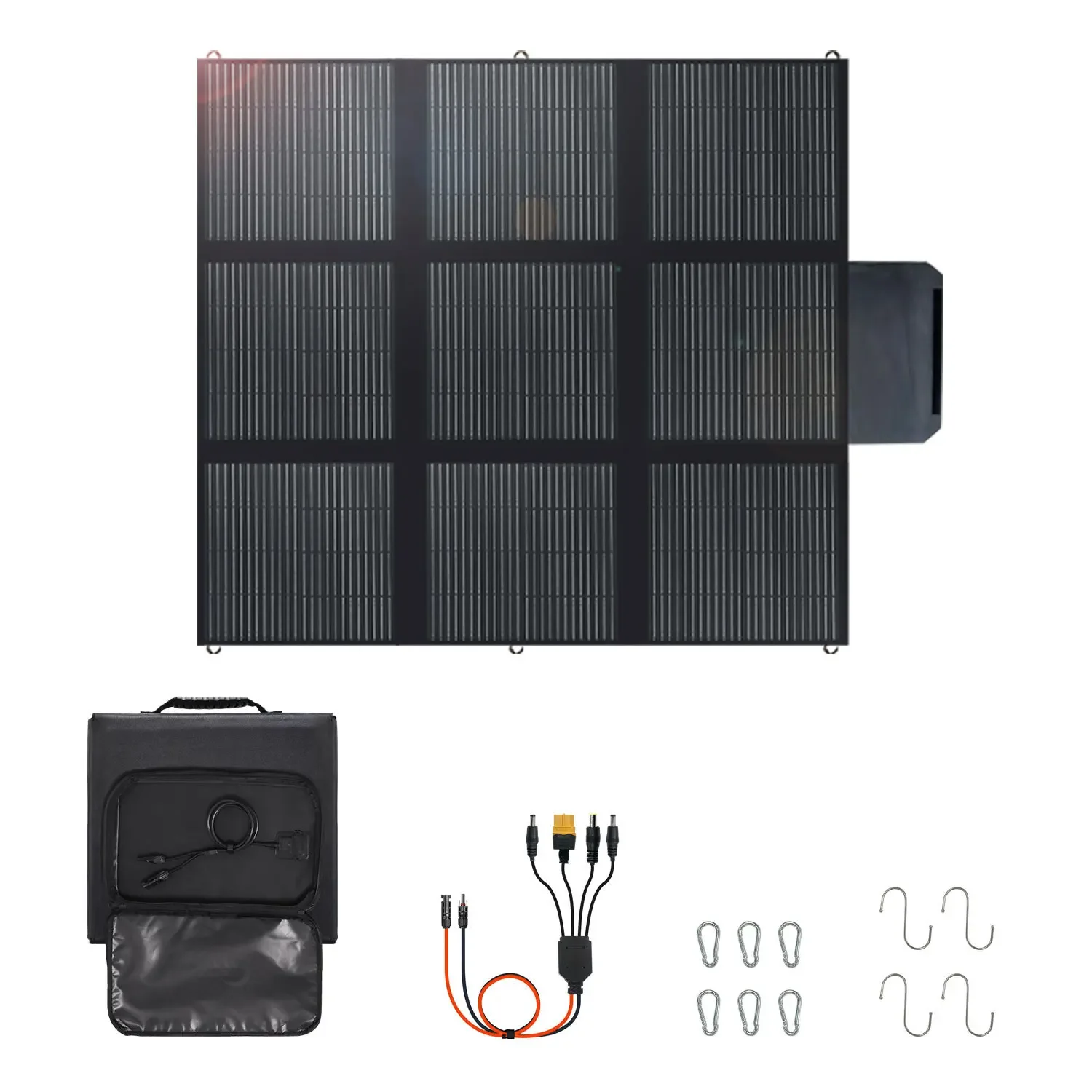 

400W monocrystalline solar portable folding bag camping RV charging photovoltaic power generation panel