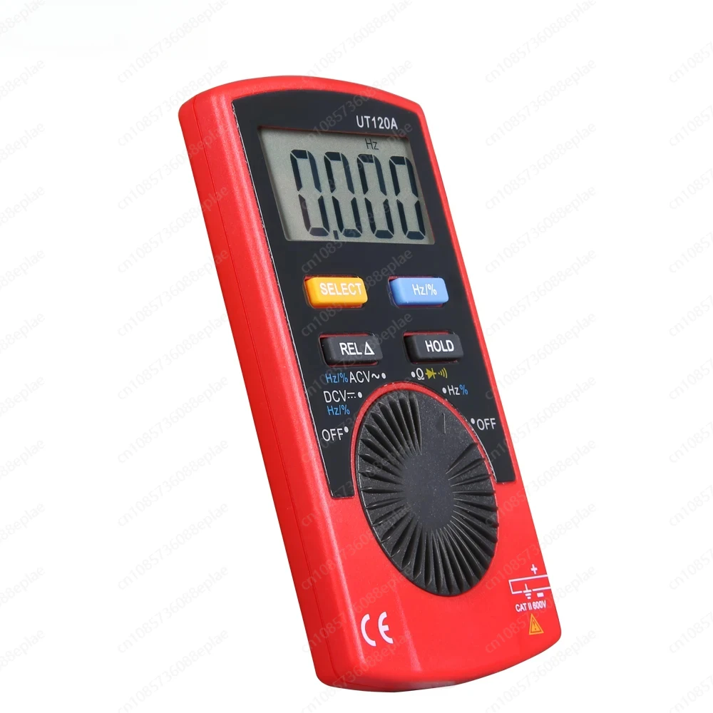 UT120A/B/C Pocket Size Stype Digital Multimeter Auto Range Tester DC AC Voltage Diode Mini Electrical Meters LCD Display