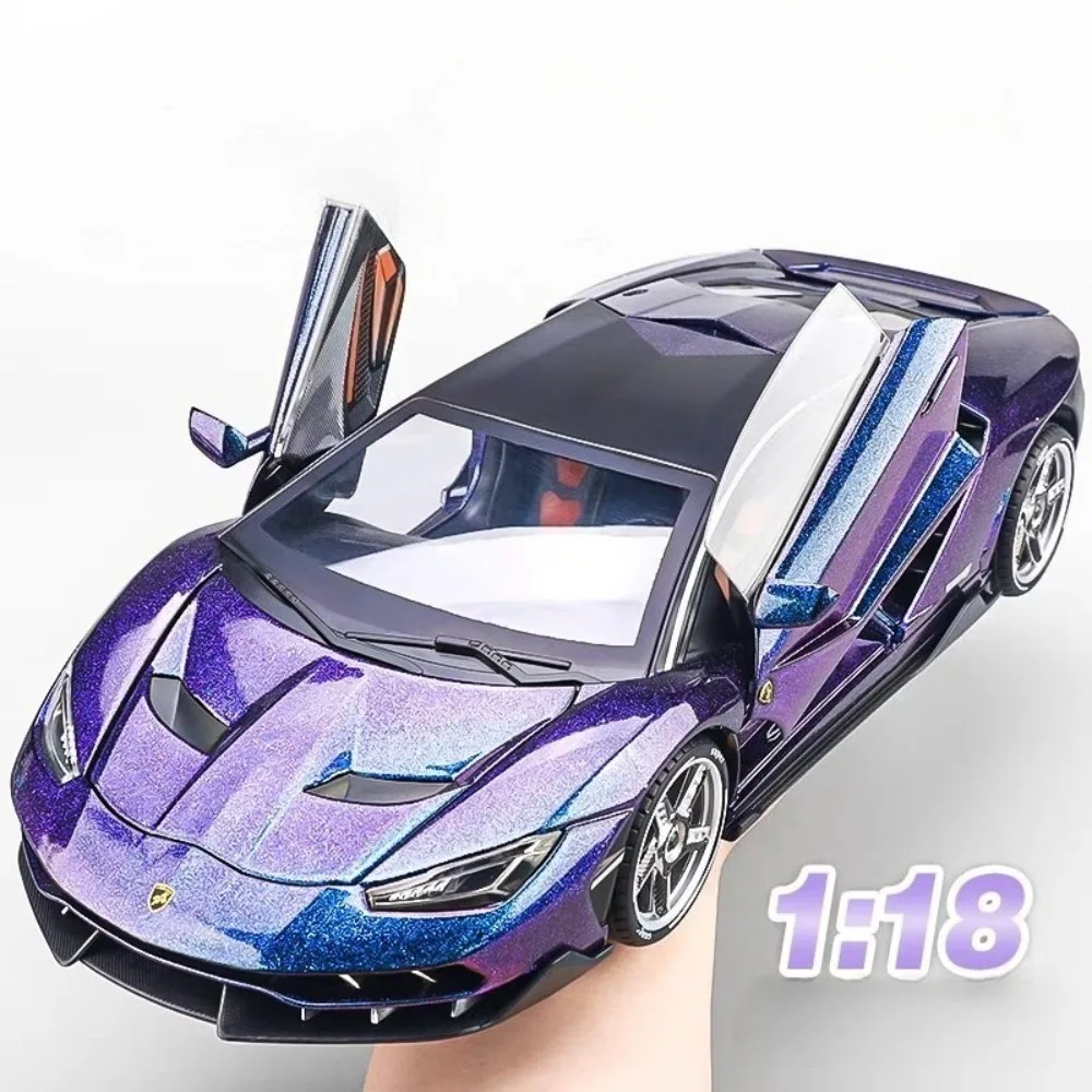 

Large 1:18 Scale LP770 Honda Accord Car Model Toy Doors Opened Sound Light Shock Absorption Vehicles Models Presents for Boys