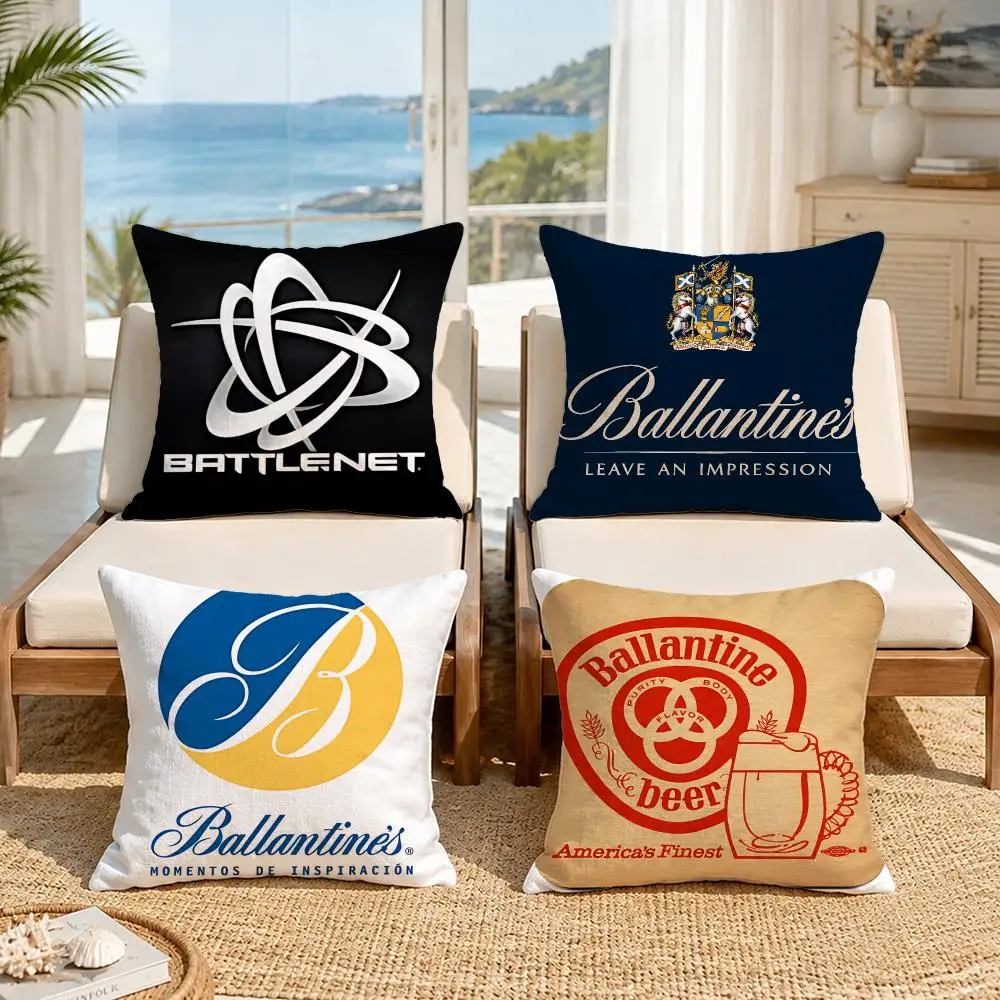 Brand Ballantine's Cushion Cover Premium Skin‑Friendly Short Plush Pillow Cover, Airy Casual Cushion for Hotel Homestay