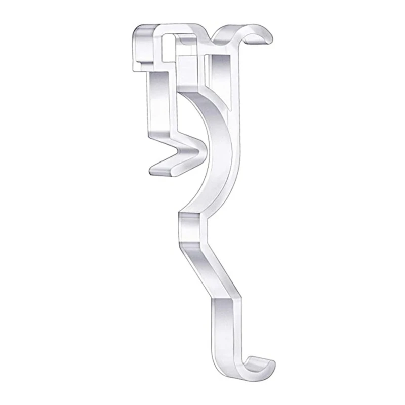 Horizontal Blind Clips 2.5 Inch 10Pcs Plastic Clear Valance Retainer Clip for Home Kitchen Bedroom Office Valance Window