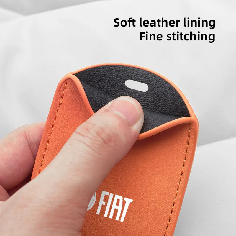 Funda de gamuza para llave de coche, llavero, accesorios para llaves de coche para Fiat 500 Punto Panda Doblo Freemont Ducato Pondo FR Tipo Palio Viaggio