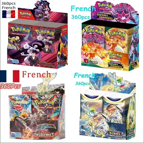 360P French Pokémon cards: Ecarlet & Violet Etsncelles Astral Radiance Obsidian Flames Booster Box Card Game 36 Pack Box