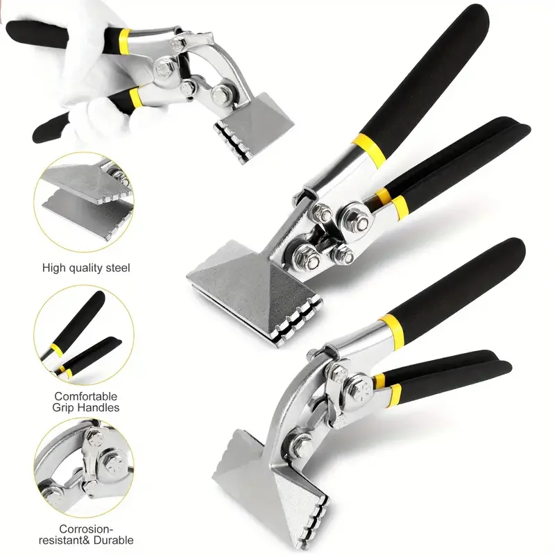 Imagem -03 - Alicate de Mão para Chapa Metálica Pasta de Chapa Metálica Crimpagem Bent Tile Clamp Achatamento Bending Bender Seamers Tool