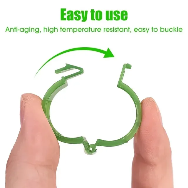 300/10pcs Plastic Plant Support Clips Reusable Plant Vine Protection 2