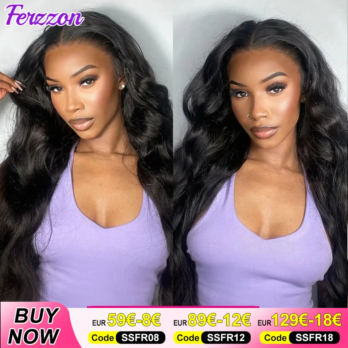 Body Wave Human Hair Wig 3 Day Delivery France 13x6 13x4 Pre Plucked Transparent Lace Front Wigs With Baby Hair 180% Density 100% Human Hair Wigs