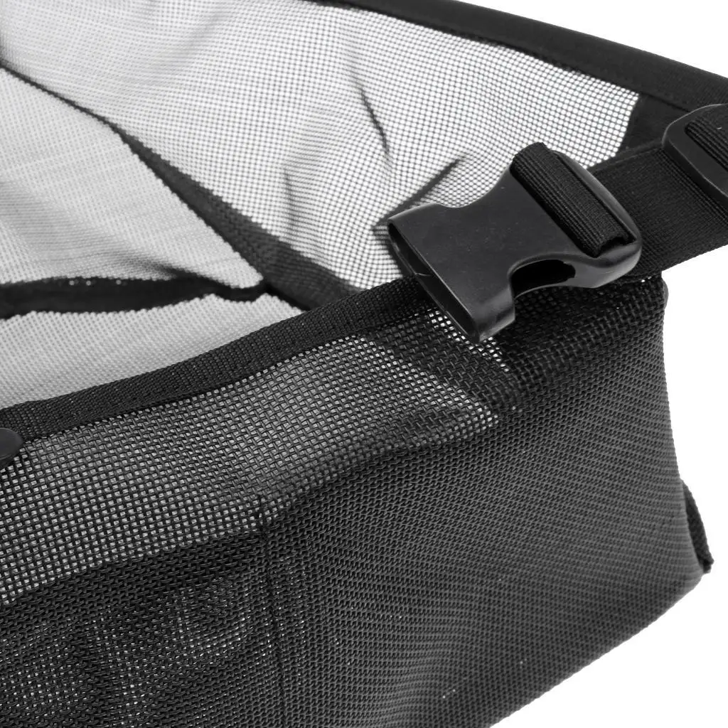 Fly Fishing Line Tray String Bag Black Mesh Stripping Basket Waist Net