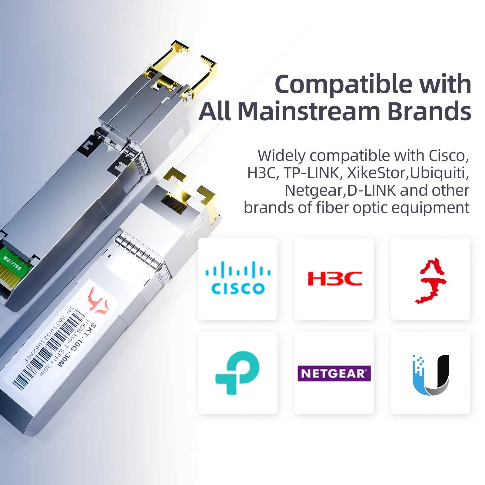 Imagem -02 - Sfp Mais ao Módulo do Transceptor Rj45 Servidor do Interruptor 10g 2.5g Porta Ótica à Rede Xikestand10gigabit