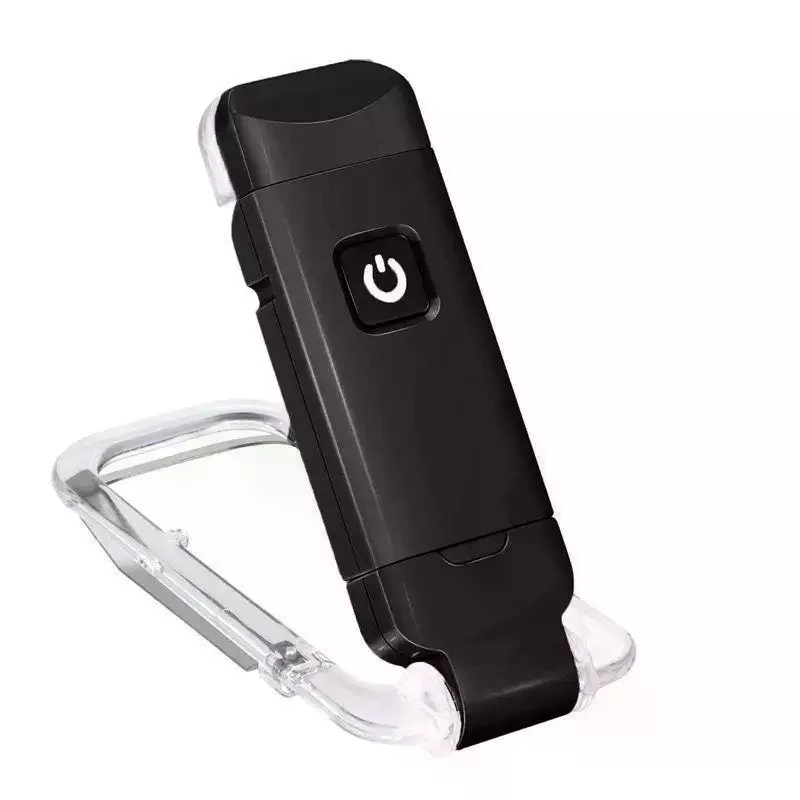 Rechargeable Book Clip Reading Light Three Color Dimmable Flexible Portable LED Lamp For Student Night Reading Travel Use USB