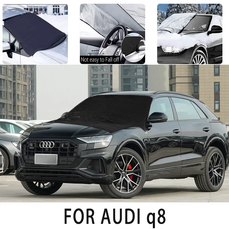 

Carsnow cover front cover for FOR AUDI q8 snowprotection heat insulation shade Sunscreen wind Frost prevention car accessories