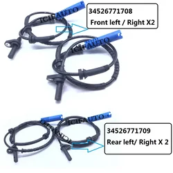 34526771708 34526771709 Car Accessories Front  Rear ABS Wheel Speed Sensor For BMW 7 Series E65 E66 E67 730Li 740Li