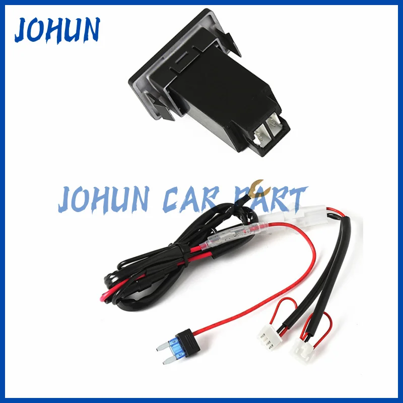 Picture 4: Car Fast Charging Socket Input Adapter Audio Radio U-Disk Flash Socket Modified Charger USB TYPE-C For Toyota Corolla LC80 LC95