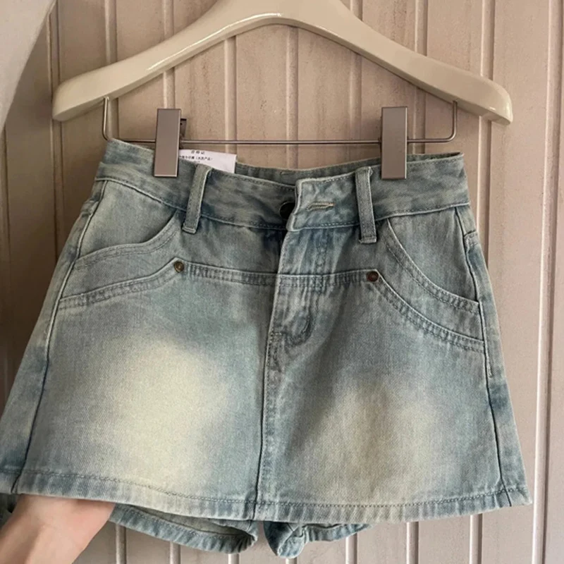 CASUMANL-Shorts jeans para mulheres, cintura alta, moda minimalista, roupas femininas, baratas e novas, verão, 2022