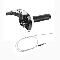 Acelerador de aluminio CNC Universal de 22mm, empuñaduras giratorias, Cable de manillar para motocicleta, ciclomotor, Scooter, ATV, Quad Bike M10 * 1.