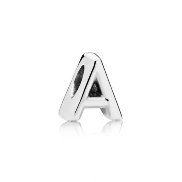 Nuovo 100% 925 Sterling Silver placcato lettera alfabeto A-Z Charm Beads Fit Original Charms bracciale ciondolo donna gioielli fai da te