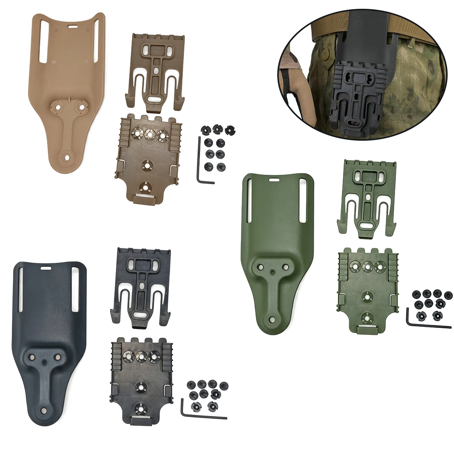 Tactical QLS 19 22 Quick Locking System Kit or Pistol Holster,with 2