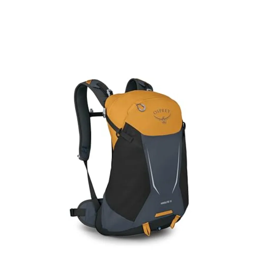 Hikelite 18L Durable Hiking Backpack - Travel Daypack with Rain Cover for Men and Women, Tungsten Yellow