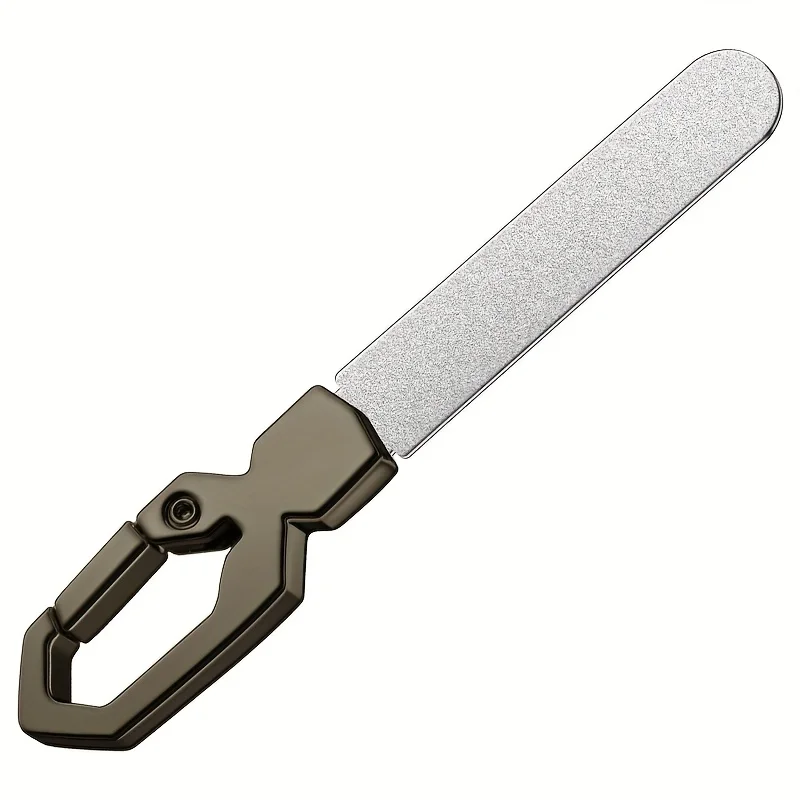 مبرد أظافر عالي التحمل على الوجهين مع أسطح طحن دقيقة خشنة من الفولاذ المقاوم للصدأ أداة مانيكير وباديكير للأظافر الصلبة السميكة #5