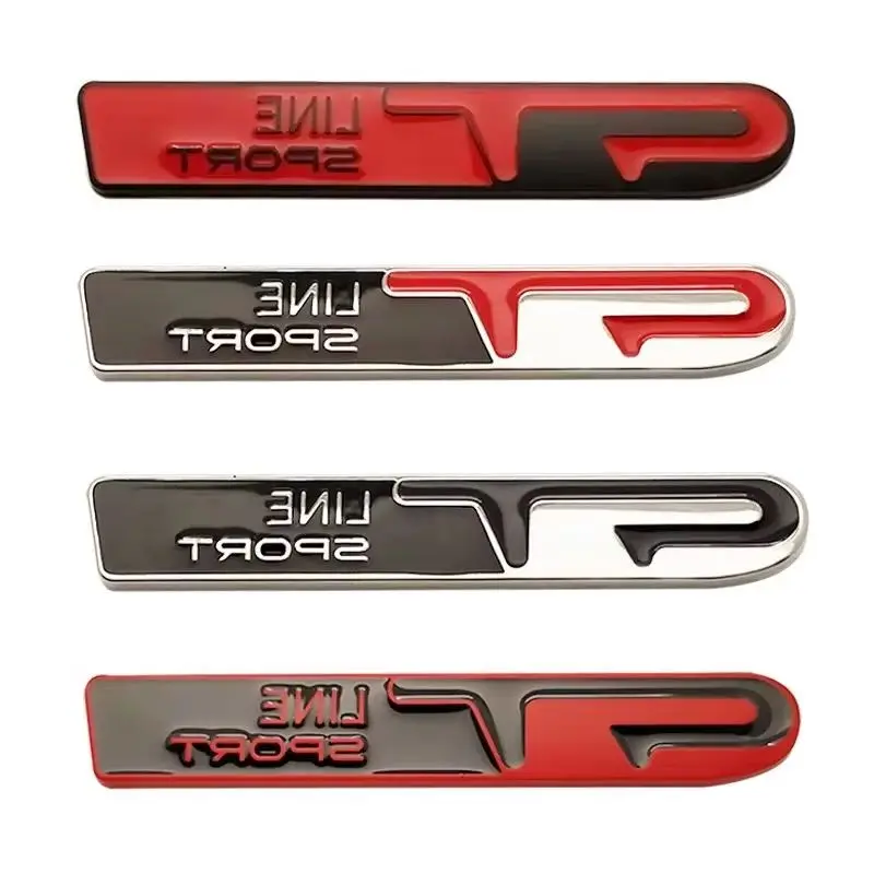 NEW Car Sticker GT LINE SPORT 3D metal Emblem Badge Logan Decal For Renault Megane 2 3 Duster Clio Laguna 2 Captur Car Styling