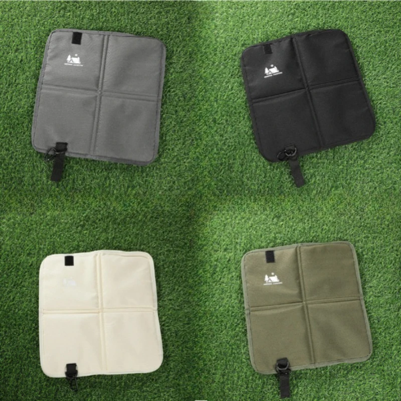 وسادة مقعد قابلة للطي للتخييم في الهواء الطلق، حصيرة مقاومة للرطوبة للمشي لمسافات طويلة والنزهات 4 ألوان من قماش أكسفورد محمولة مقاومة للماء للرحلات #1